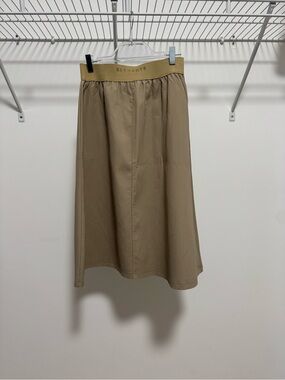 Elements Girls/Teen Tan Elastic-Waist A-Line Skirt Size 20